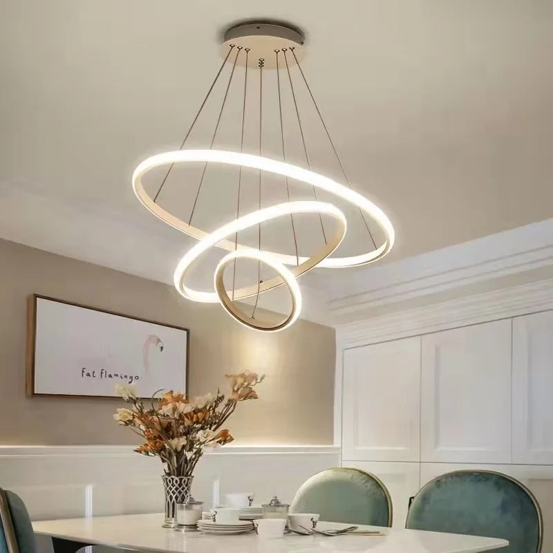 Modern LED Dining Table Pendant Light Ceiling Chandelier For Living Dining Room Restaurant Hotel Home Decor Light Fixture Lustre