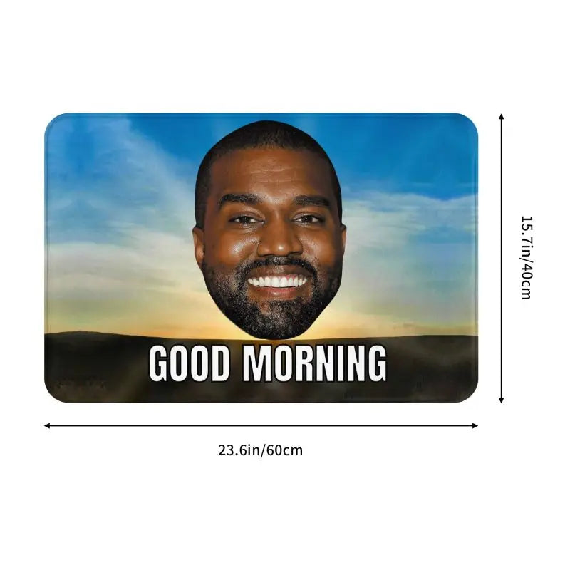 Funny Kanye West Meme Doormat Non-Slip Bath Kitchen Mat Garden Garage Floor Door Entrance Carpet Rug