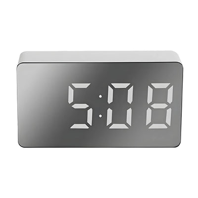 LED Digital Alarm Clock Bedroom Bedside Mirror LEC Clocks Temperature Electronic Table Clock Watch Date Display