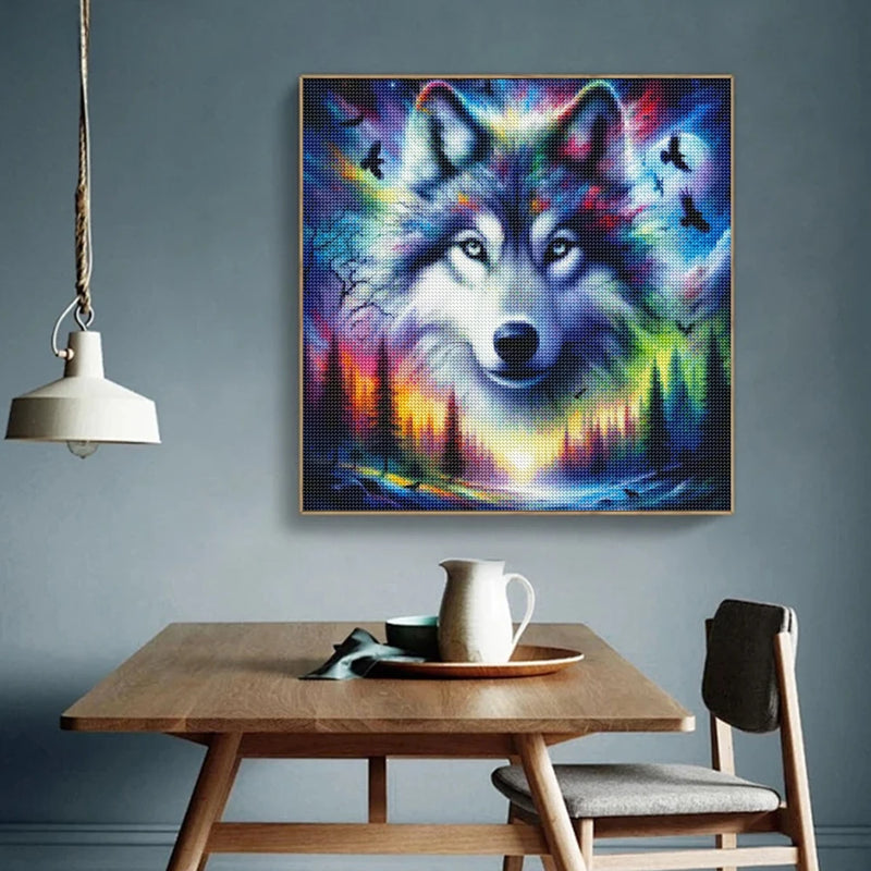 Full Square/Round 5D Diy Diamond Painting Animal Embroidery Picture Rhinestones Mountain Wolf Landscape Mosaic Cross Stitch