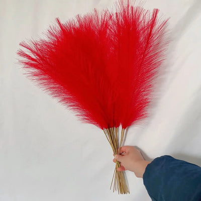 55CM Pampas Grass INS Style Reed Artificial Flower Photography Props  High Quality Fake Plants For Home, Bedroom Decoration