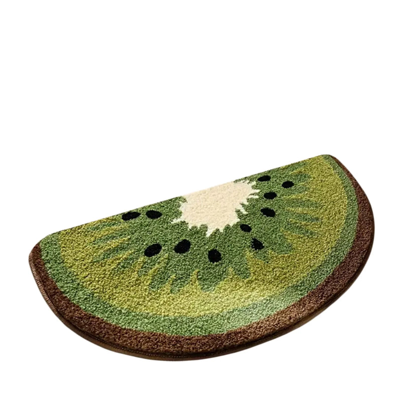 Cute Fruit Bath Mat for Bathroom Extra Soft and Absorbent Bath Rug Non-Slip Absorbent Floor Mat for Home