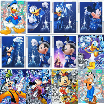 Disney Diamond Painting Cross Stitch Disney Mickey 5D DIY Diamond Embroidery Full round Rhinestone Of Picture Gift