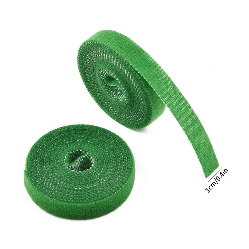 Green Garden Twine Plant Ties Nylon Plant Bandage Garden Hook Loop Bamboo Cane Wrap Support Garden Accessories