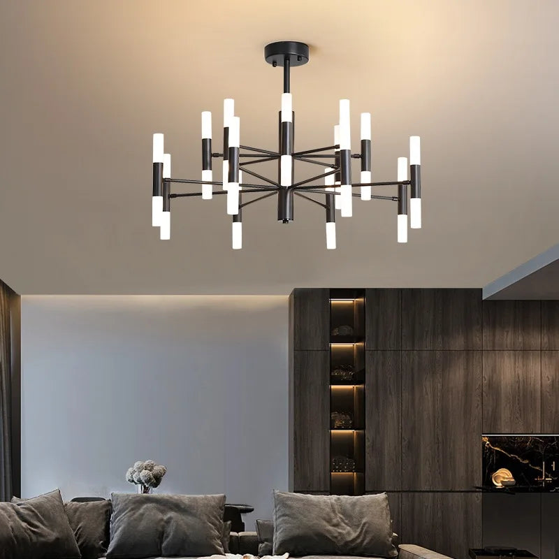 Modern LIving Room Chandeliers Nordic Hanging Lighting Lustre Fixtures Luminaire Dining Room Industrial Restaurant Pendant Lamps