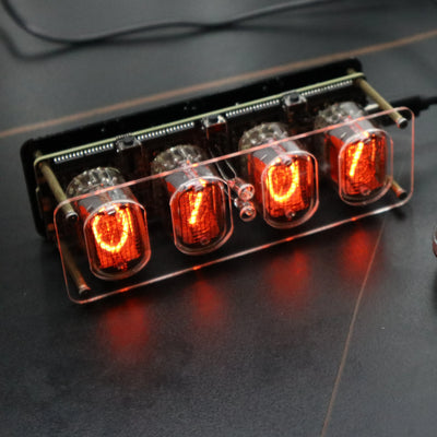 Smart IN12 Nixie Tube Clock Retro Desk Alarm with Multiple Backlight、USB-C Gift