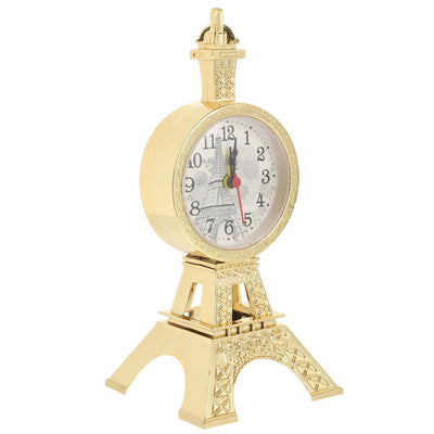 European Style Eiffel Tower Alarm Clock Retro Pendulum Clock Bedroom Bedside Small Alarm Clock Ornaments Bedside