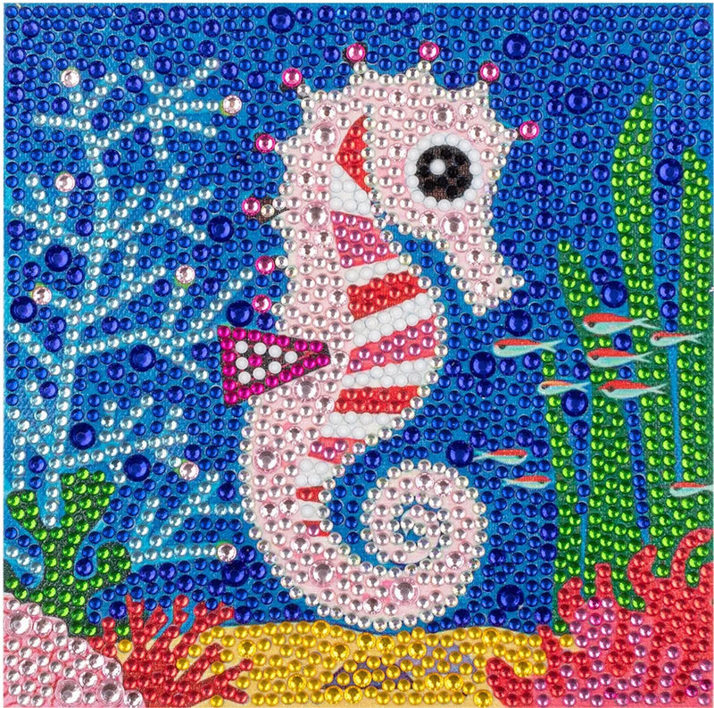 DIY Diamond Painting by Number Kits for Kids Cartoon Animal Picture Crystal Rhinestone Diamond Embroidery for Children Gifts