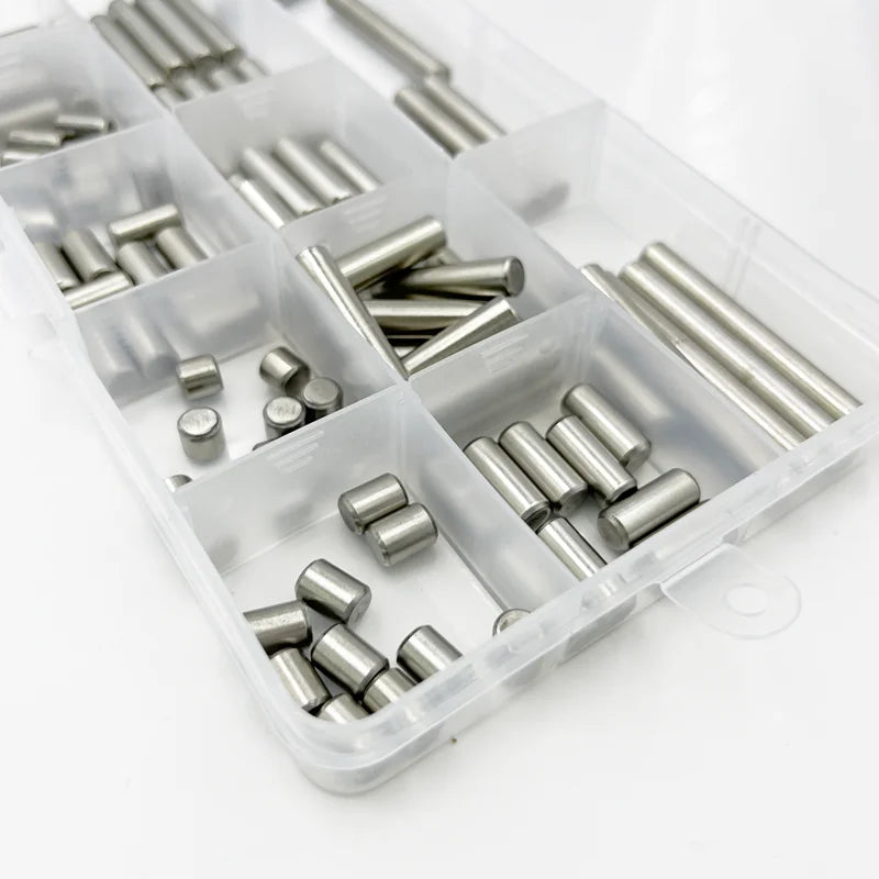 Stainless Steel Cylindrical Pin M1 M1.5 M2 M2.5 M3 M4 M5 M6 M8 Locating Dowel Fixed Shaft Solid Fixing Lock Pin Metal Rod Set