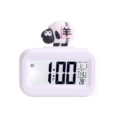 Cartoon Music Stopwatch for Studying Time Management Date Countdown Timer Digital Table Clocks Reminder Desktop Alarm Clock