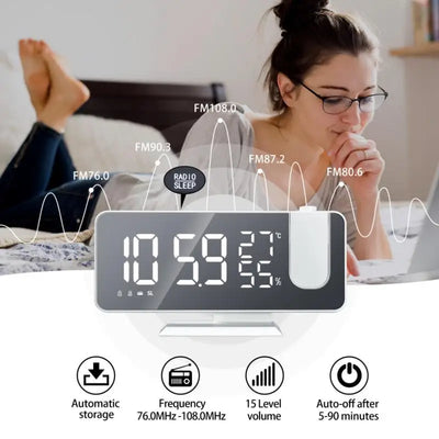 LED Digital Smart Alarm Clock Watch Table Electronic Desktop Clocks USB Wake Up Clock Bedroom Bedside Clock Snooze Function