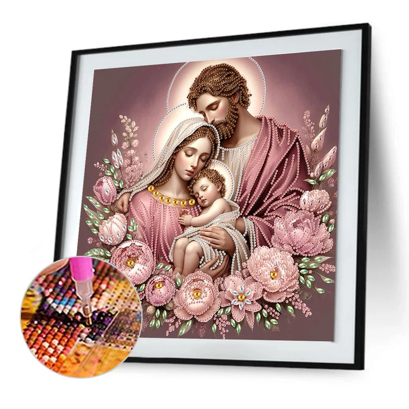 5D DIY Partial Special Shaped Drill Diamond Painting Religion Jesus Mary Kit