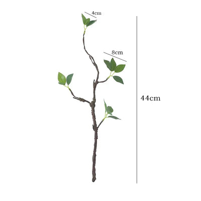 44CM Artificial Green Plants Withered Branches Home Decorations Green Leaves Withered Vines Flower Arrangements Decoration