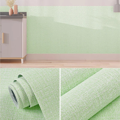 Linen Wallpaper Self-adhesive Waterproof Moisture-proof and Moldy Resistant 3D Wall Stickers Home Living Room Wall Decoration