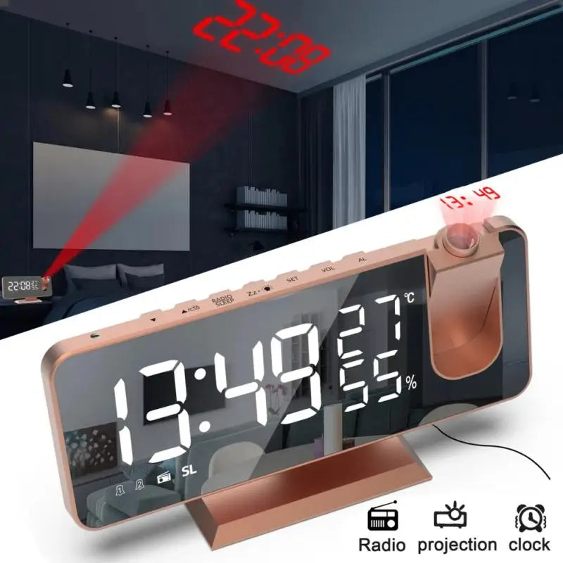 LED Digital Smart Alarm Clock Watch Table Electronic Desktop Clocks USB Wake Up Clock Bedroom Bedside Clock Snooze Function