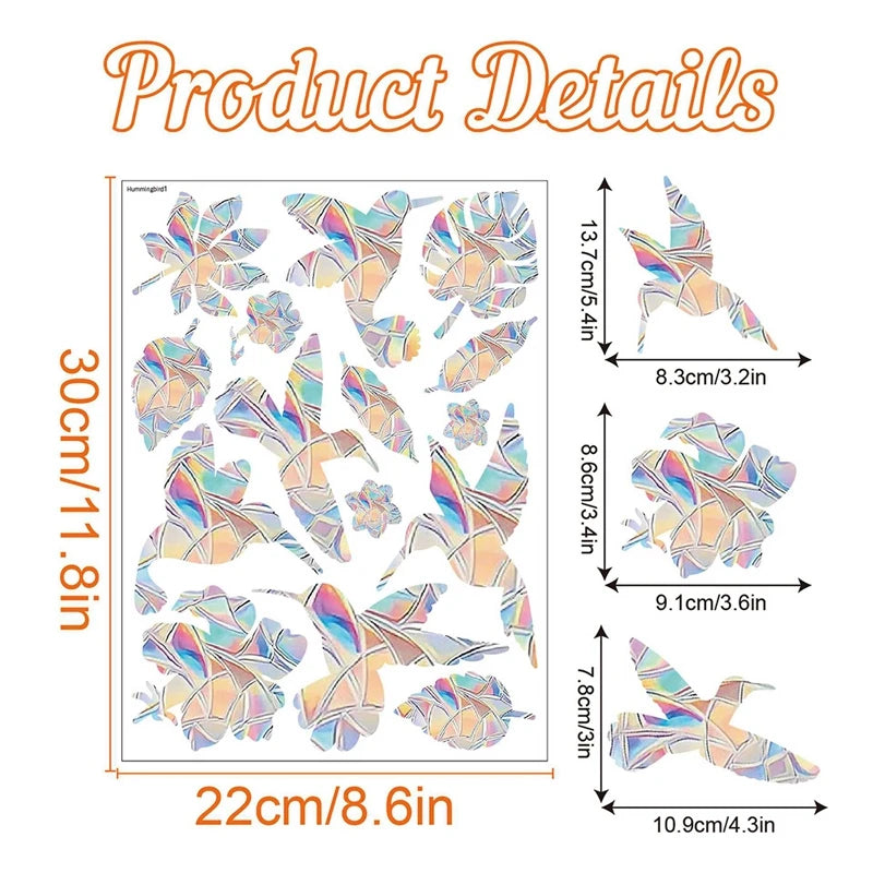 Rainbow Suncatcher Window Stickers PVC Cat Butterfly Prism Glass Wall Sticker Home Kids Bedroom Decoration Self Adhesive Decal