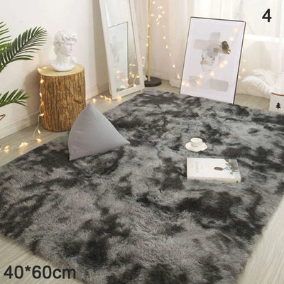 Tie-dyed Carpet Wholesale Plush Living Room Bedroom Bedside Rug Floor Mat Mat Household