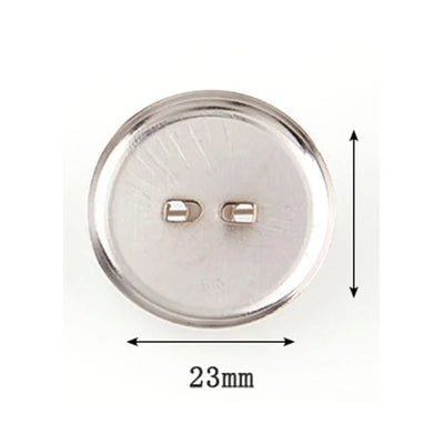 30pcs 20/23/30mm Silver Brooch Clasps Pin Disk Base Pad Bezel Blank Cabochon Blanks Trays with Brooch Pins Cameo Cabochon Base