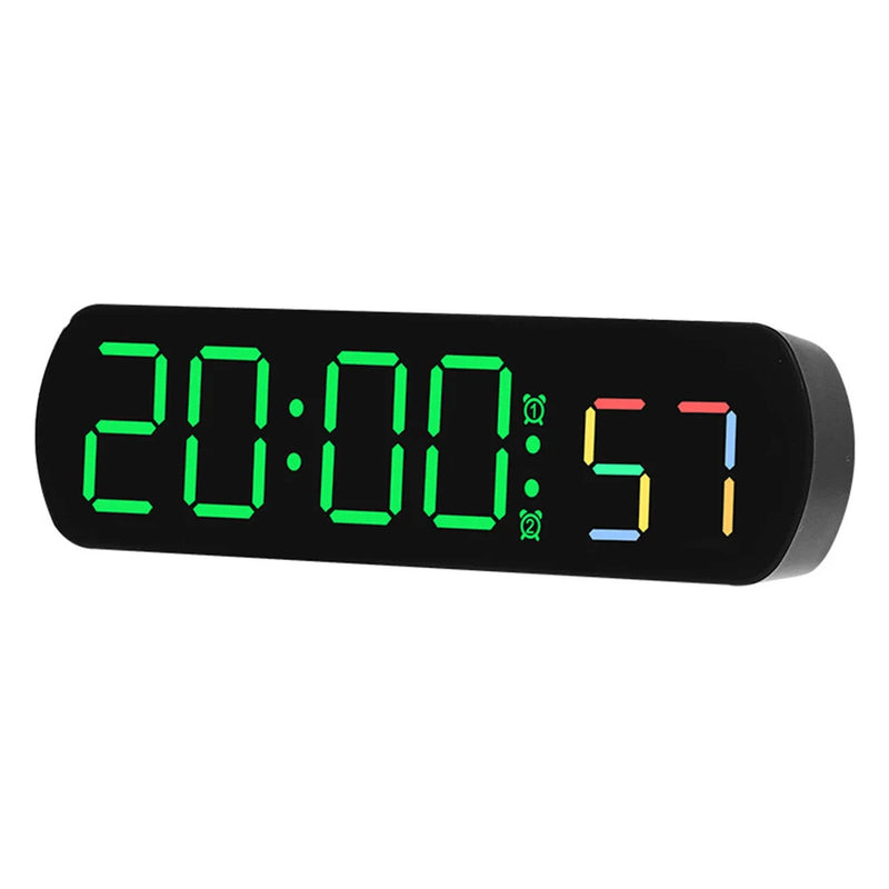 Large Digital Wall Clock Temperature Display Night Mode Table Alarm Clock 12/24H Electronic LED Clock Voice Control Alarm Clock