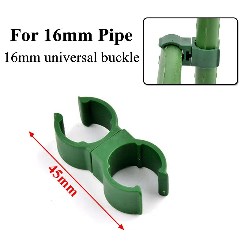 10/20/50pcs Garden Cross Clip Plastic Fastener ,8/11/16/20mm Plant Support Connecter Clamp Rod Adjustable Fixed Buckle Trellis