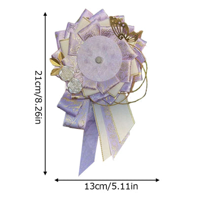 Ribbon Cosplay Ita Bags Rosette Protection Flower Pin Holder Badge Base Accessories Itabag Decor Fill Tray Base Backpack Decor