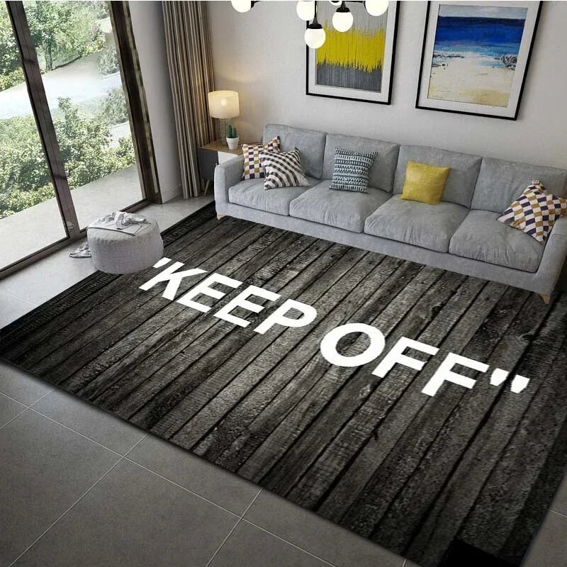 KEEP OFF Carpet for Living Room Home Decor Sofa Table Large Area Rugs Bedroom Bedside Foot Pad Hallway Balcony Rugs Doormat