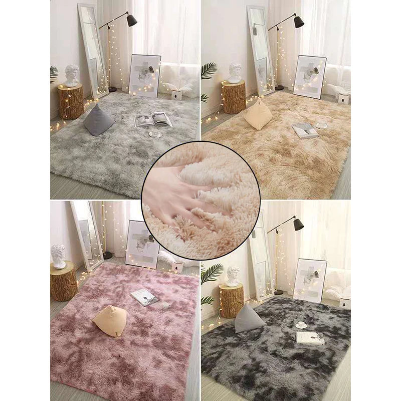 Tie-dyed Carpet Wholesale Plush Living Room Bedroom Bedside Rug Floor Mat Mat Household