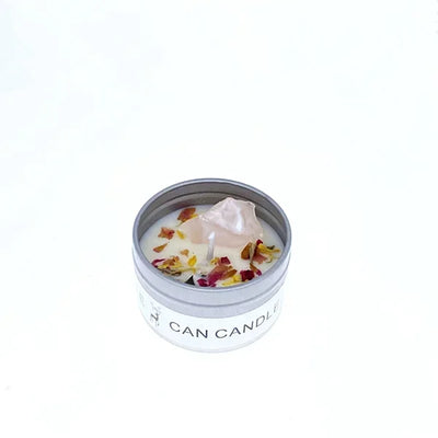 1 Pc Scented Candles Long Lasting Canned Soy Wax Candles Crystal Stone Dried Flower Fragrance Candle Smokeless