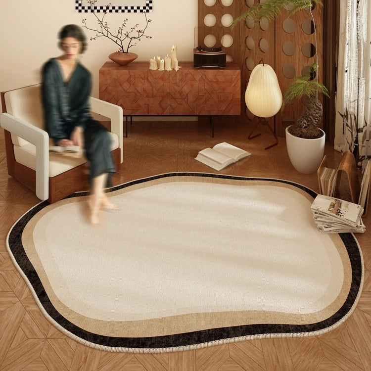 Irregular Rugs for Bedroom Light Luxury Living Room Decoration Thicken Carpet Home Plush Lounge Rug Large Area Anti-slip Mat