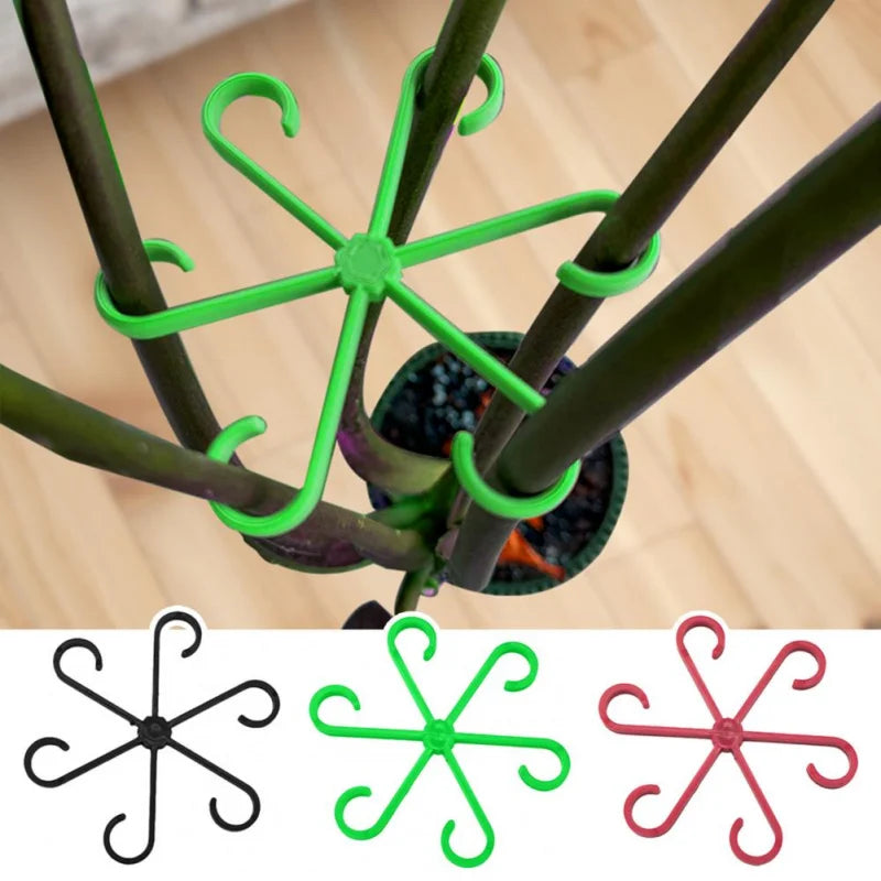 4PCS Reusable Plant Stem Folding Frame Garden Tools No Stake Trellis Plant Stem Support Support Branches Stem Organizer