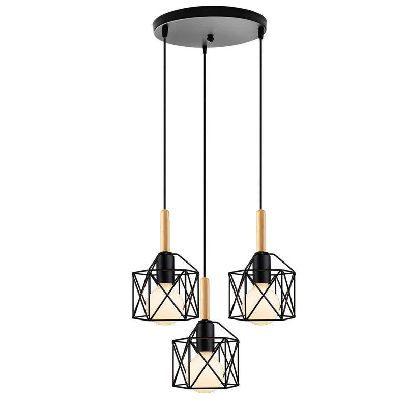 Chandelier LED High-quality Retro Nordic Style Hanging Lamp For Kitchen Dining Living Room Morden Home Pendant Ceiling Light