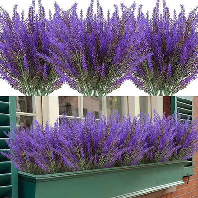 Provence Lavender Plastic Artificial Flowers False Plants Wedding Home Outdoor Garden Decoration Table Decoration