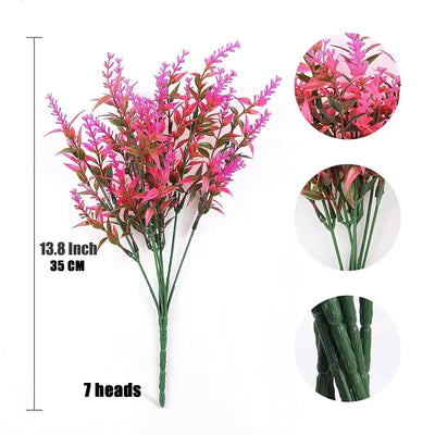 Provence Lavender Plastic Artificial Flowers False Plants Wedding Home Outdoor Garden Decoration Table Decoration