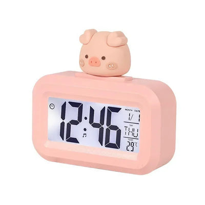 Cartoon Music Stopwatch for Studying Time Management Date Countdown Timer Digital Table Clocks Reminder Desktop Alarm Clock