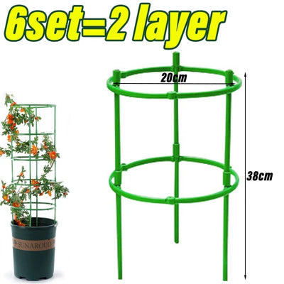 Flower Plants Vine Climbing Bracket Hock Pen Green Plant Support Pile Frame Greenhouse Arrangement Semicircle Fixed Rod Indoor