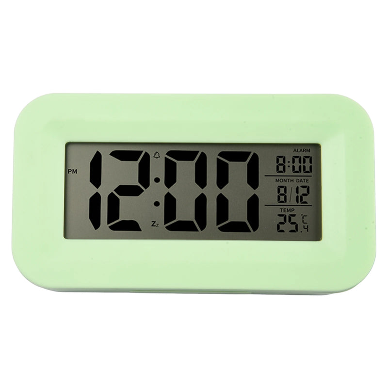 LED Digital Alarm Clock Electronic Digital Alarm LCD Screen Desktop Table Clocks For Home Office With Calendar Thermometer