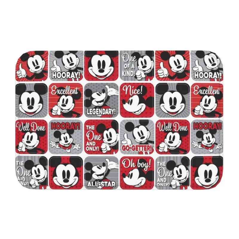 Personalized Mickey Mouse Doormat Mat Anti-Slip Bath Kitchen Garage Rug Carpet 40*60cm