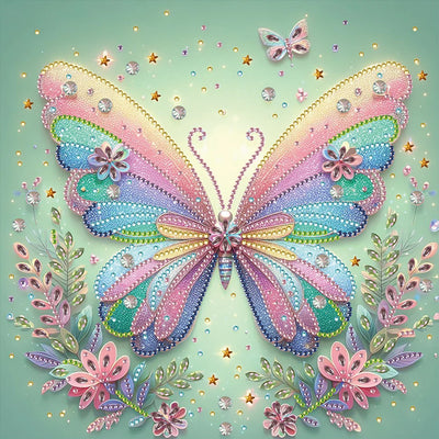 5D DIY Partial Special Shaped Drill Diamond Painting Butterflies Art Home Decor