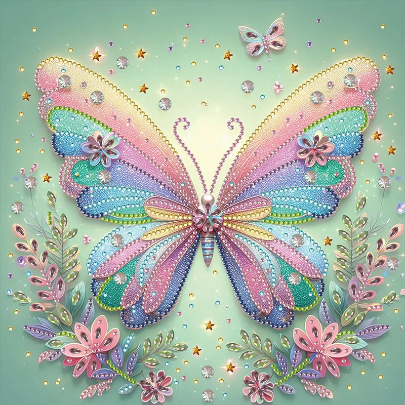 5D DIY Partial Special Shaped Drill Diamond Painting Butterflies Art Home Decor