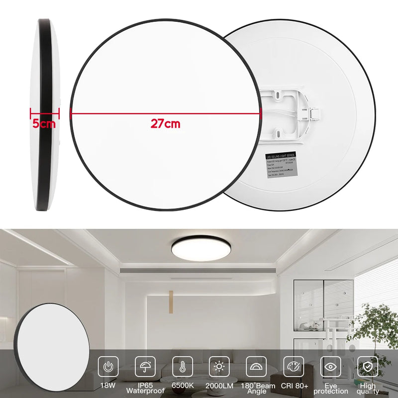 Led Ceiling Lamps led Panel Light Fixtures 220v Living room Bedroom lighting 18W 30W 40W Cold/Neutral/Warm White Ceiling lights