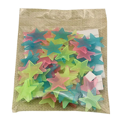 3D Glowing Star Stickers Stars Shining in The Dark Children's Baby Rooms Bedrooms Ceilings Home Decor Fluorescent Stickers