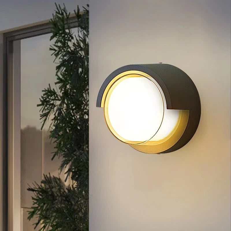 Outdoor LED Wall Lamp Waterproof Garden Porch Surface Mounted Sconce Light Bathroom Balcony Moistureproof Ceiling Light