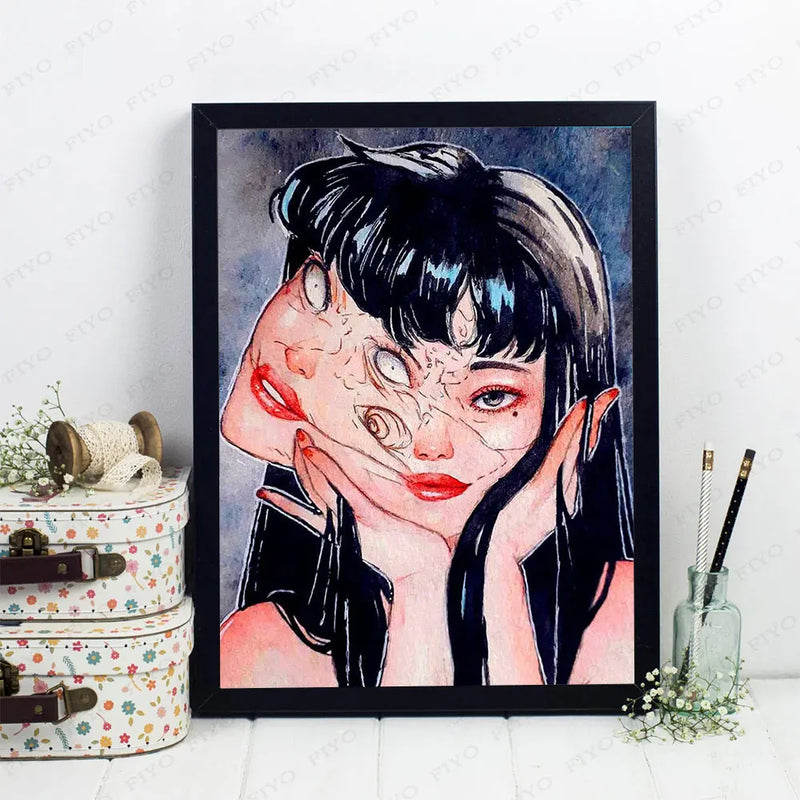 30x40cm Diamond Painting Anime Horror Girl Picture 5D DIY Full Round Drill Mosaic Embroidery Cross Stitch Kits Home Decor