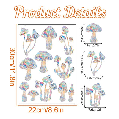 Rainbow Suncatcher Window Stickers PVC Cat Butterfly Prism Glass Wall Sticker Home Kids Bedroom Decoration Self Adhesive Decal