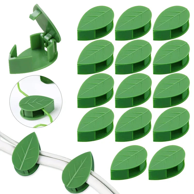 10/30/50Pcs Plant Climbing Wall Fixture Clips Rattan Vine Fixer Self-Adhesive Hook Invisible Garden Binding Clip Wall StickyClip