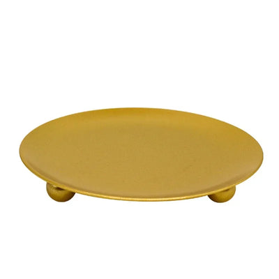 European style retro iron candlestick ornaments jewelry display storage tray aromatherapy candle tray