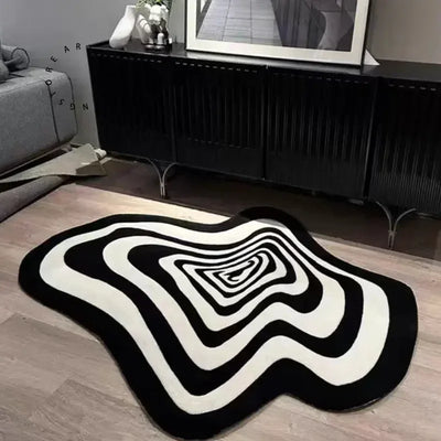 Rug Faux Cashmere Shaped Living Room Carpet Full Bedroom Bedside Rug Gradient Colour Sofa Blanket Coffee Table Floor Cushion