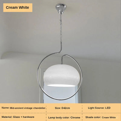 Modern LED Milk White Ceiling Chandeliers Glass Porch Living Dining Room Pendent Lamp Home Decor Hanging Light Luster Fixtures