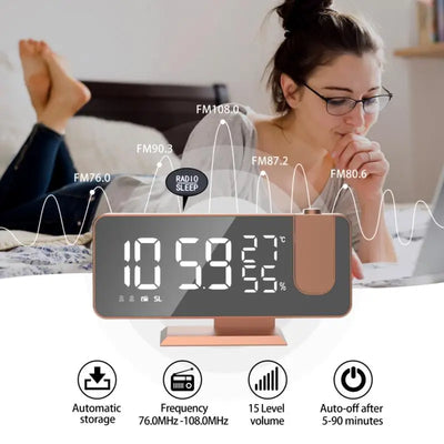 LED Digital Smart Alarm Clock Watch Table Electronic Desktop Clocks USB Wake Up Clock Bedroom Bedside Clock Snooze Function