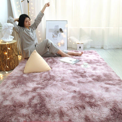 Tie-dyed Carpet Wholesale Plush Living Room Bedroom Bedside Rug Floor Mat Mat Household